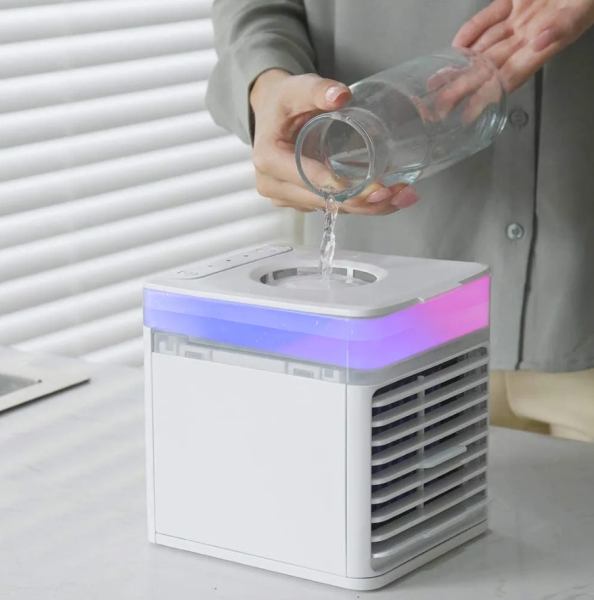 Мини кондиционер Ultra Air Cooler / Охладитель воздуха (3 режима, 7 цветов LED - подсветки)